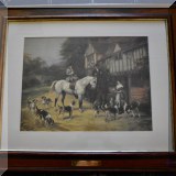 A15. Heyward Hardy “A Halt at the Inn” framed print.